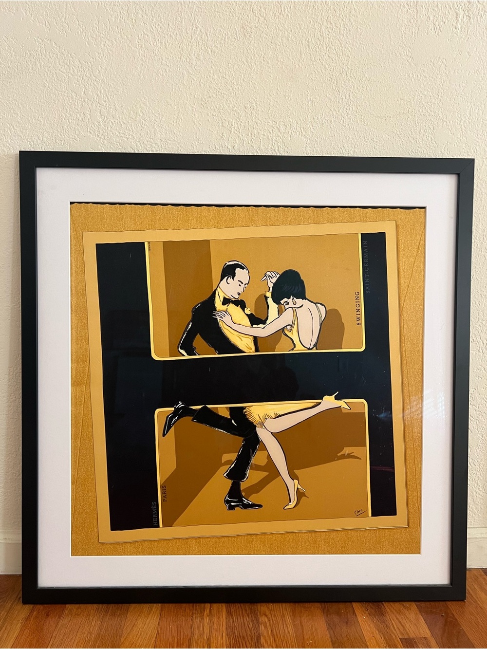 Framed Hermes ‘Swinging St Germaine’ Scarf